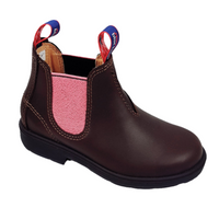 blue heeler Chelsea Boots dusty pink