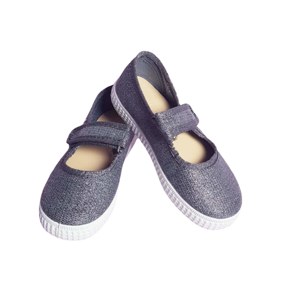 Natural World Ballerinas Mercedes Gris Glitter