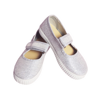 Natural World Ballerinas Mercedes Plata Glitter